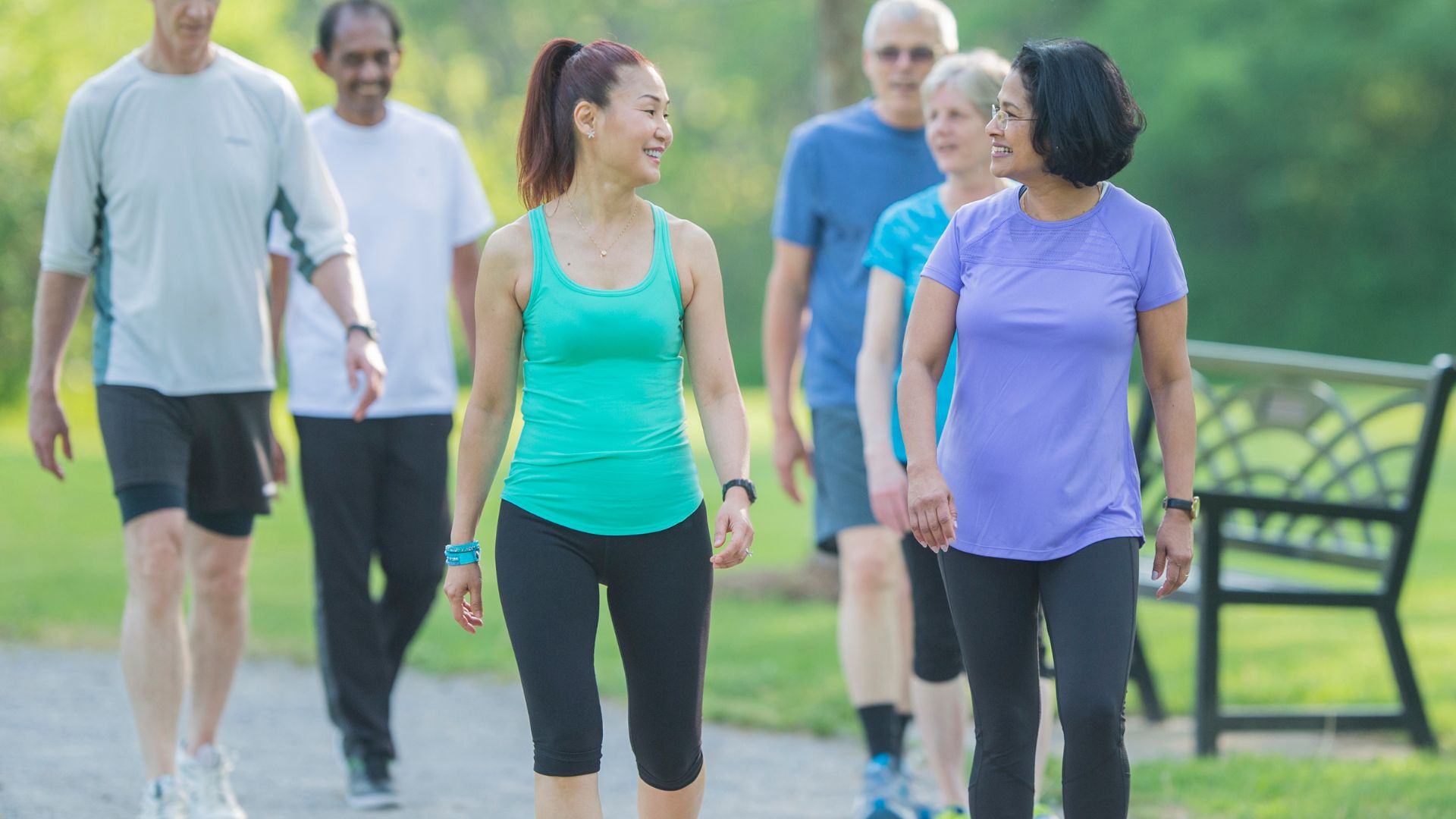 Walking in the park reduces stress