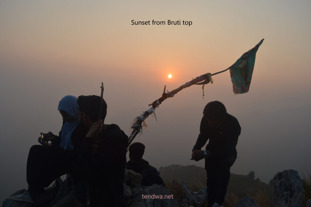 sunset from bruti top